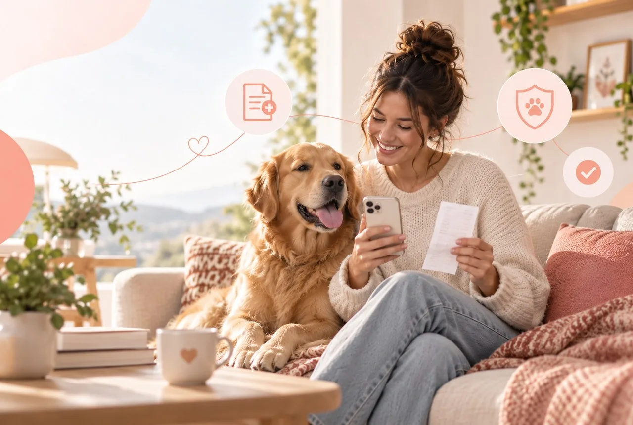 Pet owner comparing options for how much is good pet insurance